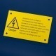 Grawerowane tabliczki ostrzegawcze 10x6cm
